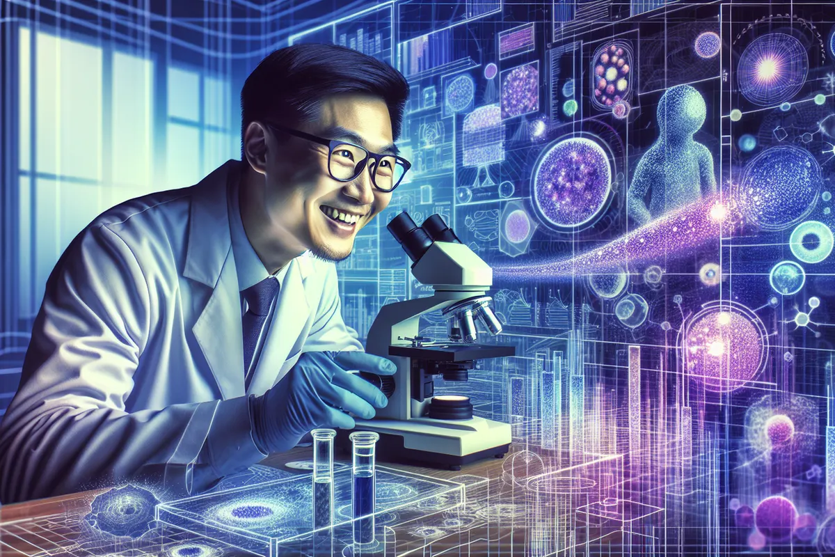 Technicien préparant un échantillon de poudre pour une analyse granulométrique par diffraction laser.