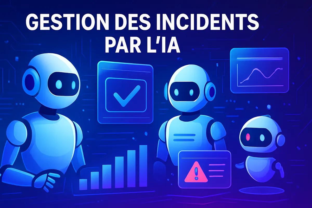 Équipe informatique supervisant des agents autonomes qui traitent des tickets d’incidents cloud et serveurs.