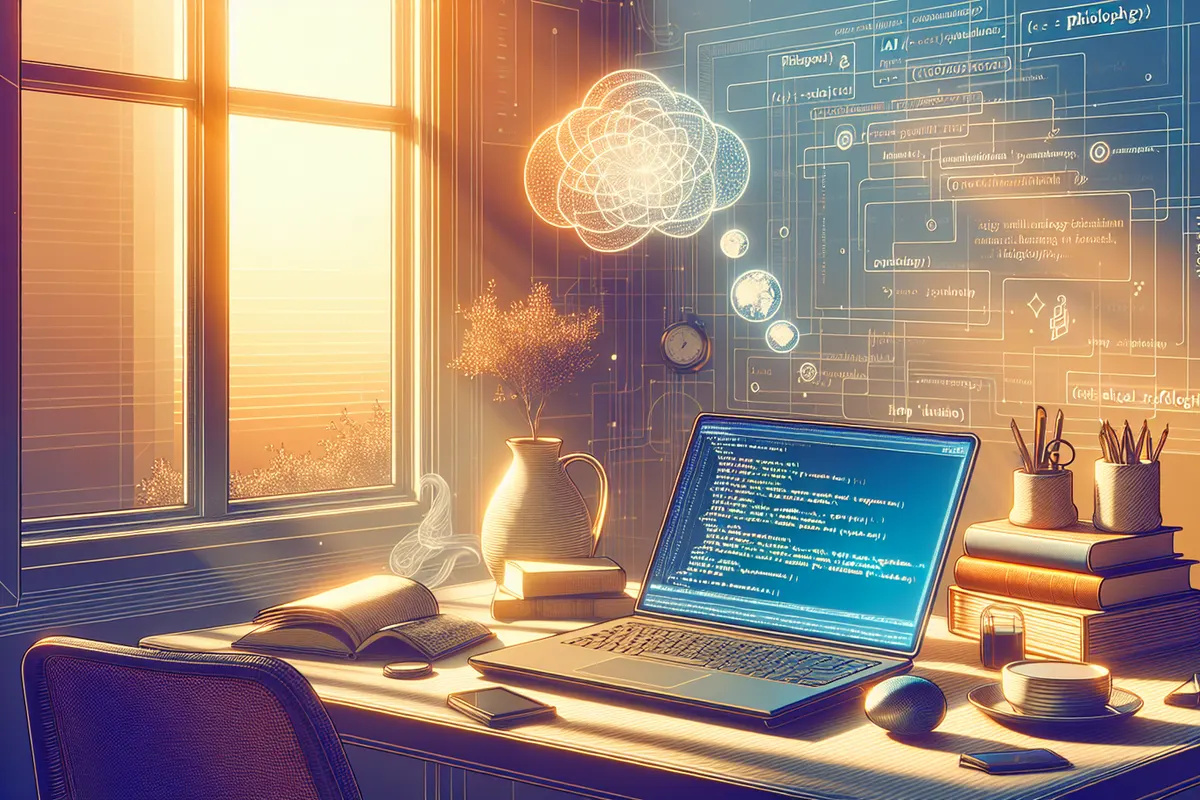 Étudiants et enseignants débattant des biais et de la responsabilité des systèmes d’intelligence artificielle.