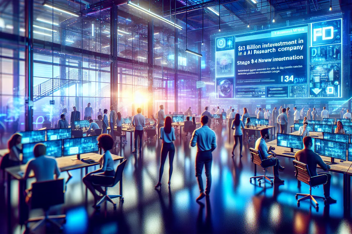Ingénieur dans un centre de données d’IA reliant des serveurs cloud à un modèle conversationnel