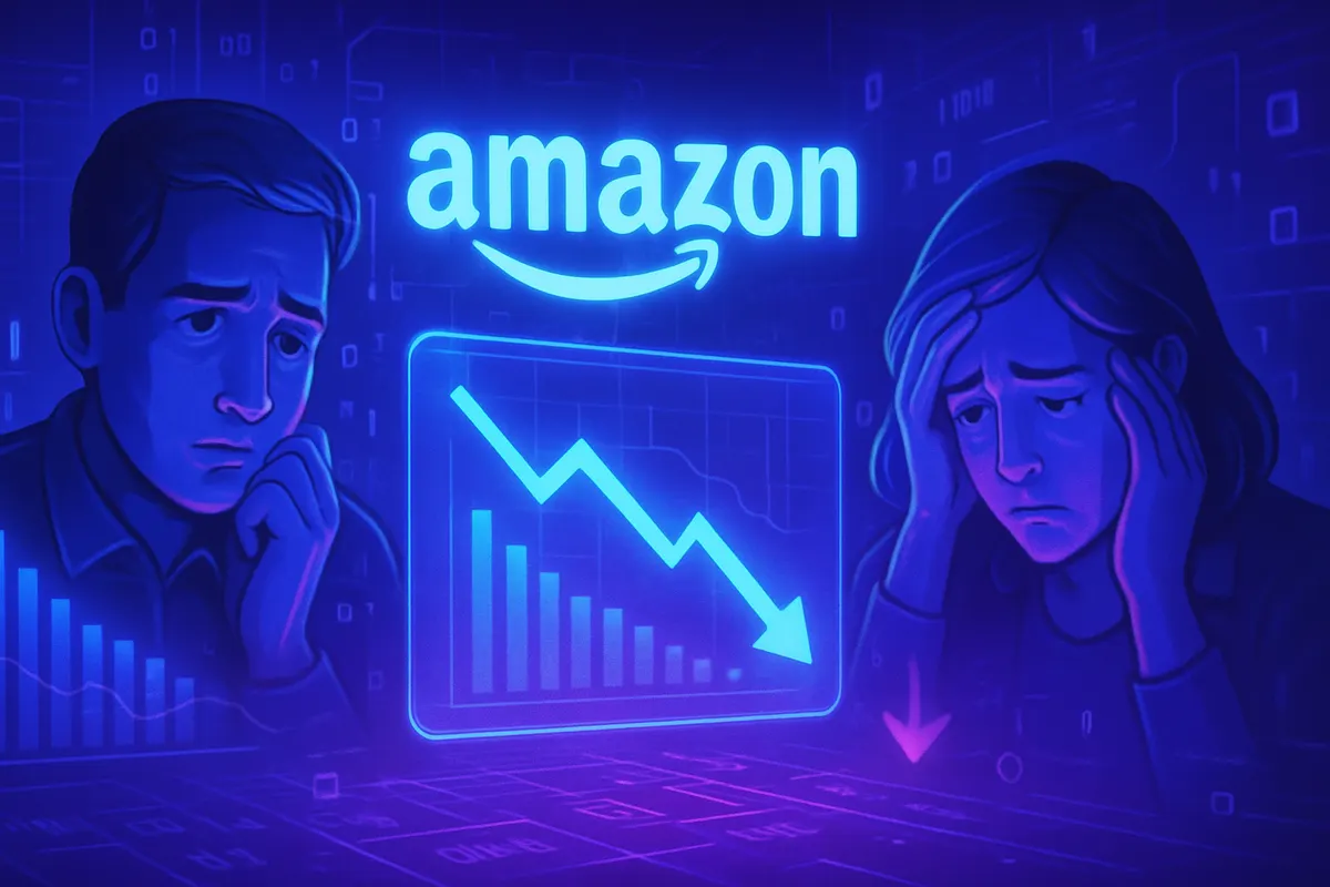 Entrepôt de commerce en ligne relié à des conteneurs de fret et à un vaste centre de données