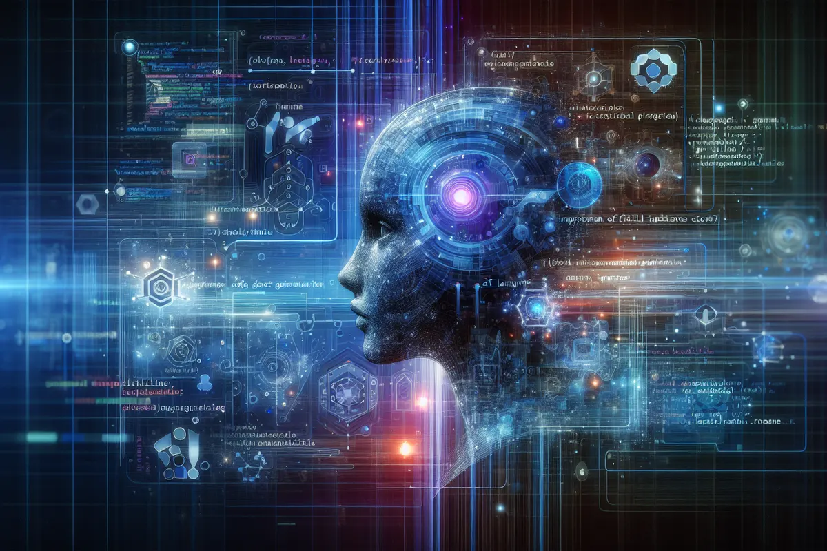 Écran illustrant plusieurs chemins de génération contrôlée d’un programme par intelligence artificielle