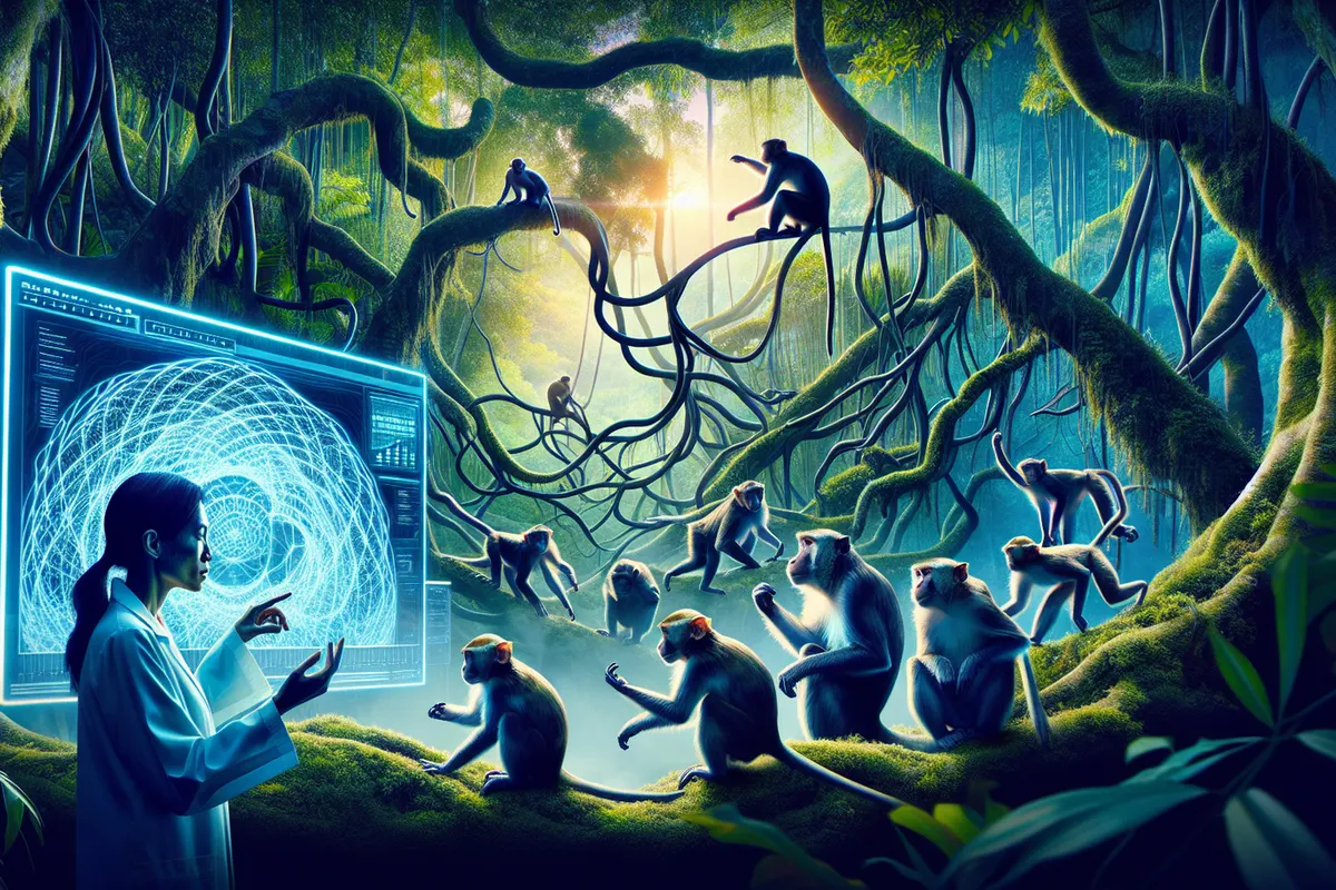 Expérience comparant les réponses neuronales de macaques aux prédictions d’un réseau de neurones.