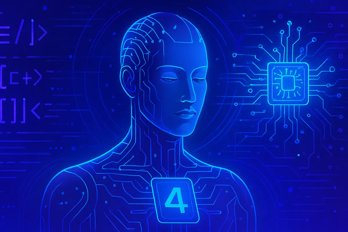 Développeur utilisant un assistant IA pour analyser, corriger et tester du code dans un dépôt logiciel