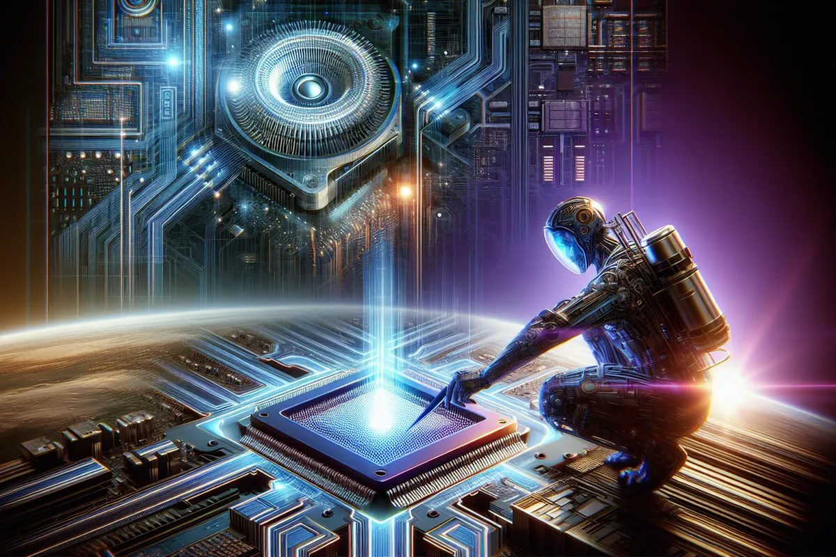 Des techniciens assemblent des serveurs dans une usine américaine dédiée aux infrastructures d’intelligence artificielle.