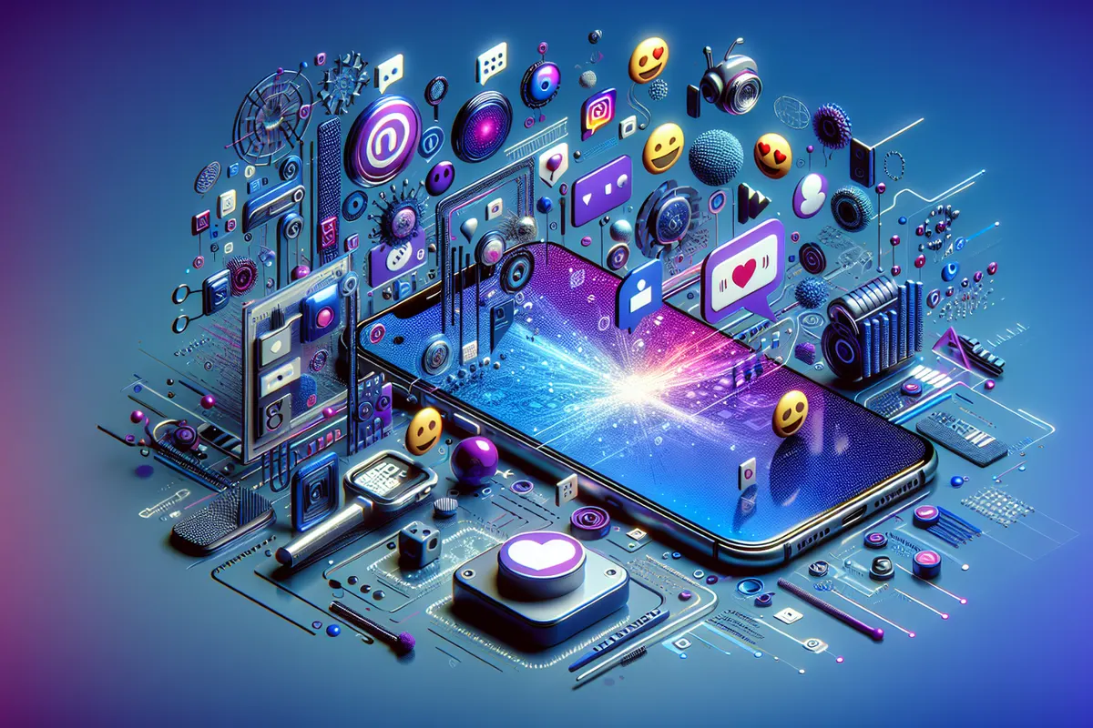Création de pictogrammes personnalisés dans une conversation sur smartphone et ordinateur portable.