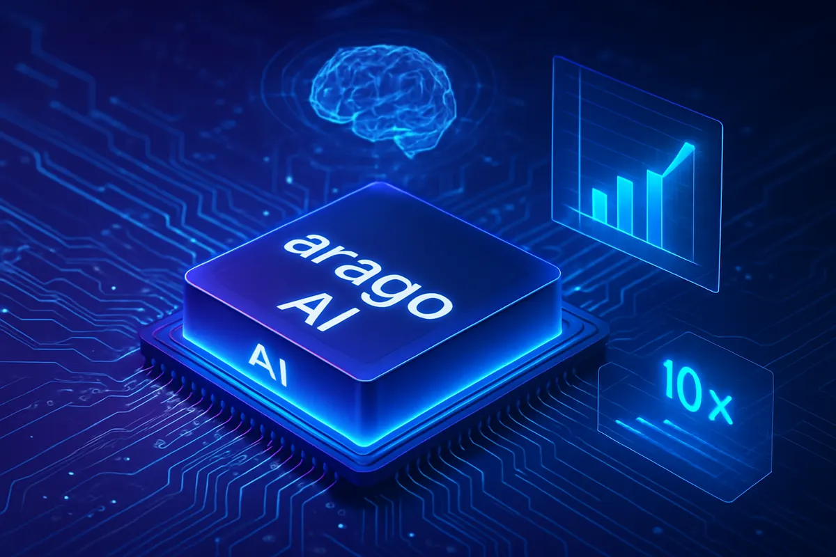 Puce photonique d’intelligence artificielle installée dans un serveur de centre de données.