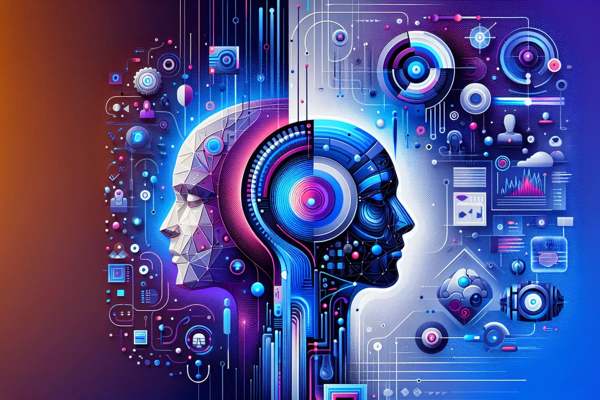 Une personne échange avec un assistant conversationnel et s’interroge sur la frontière entre humain et machine.