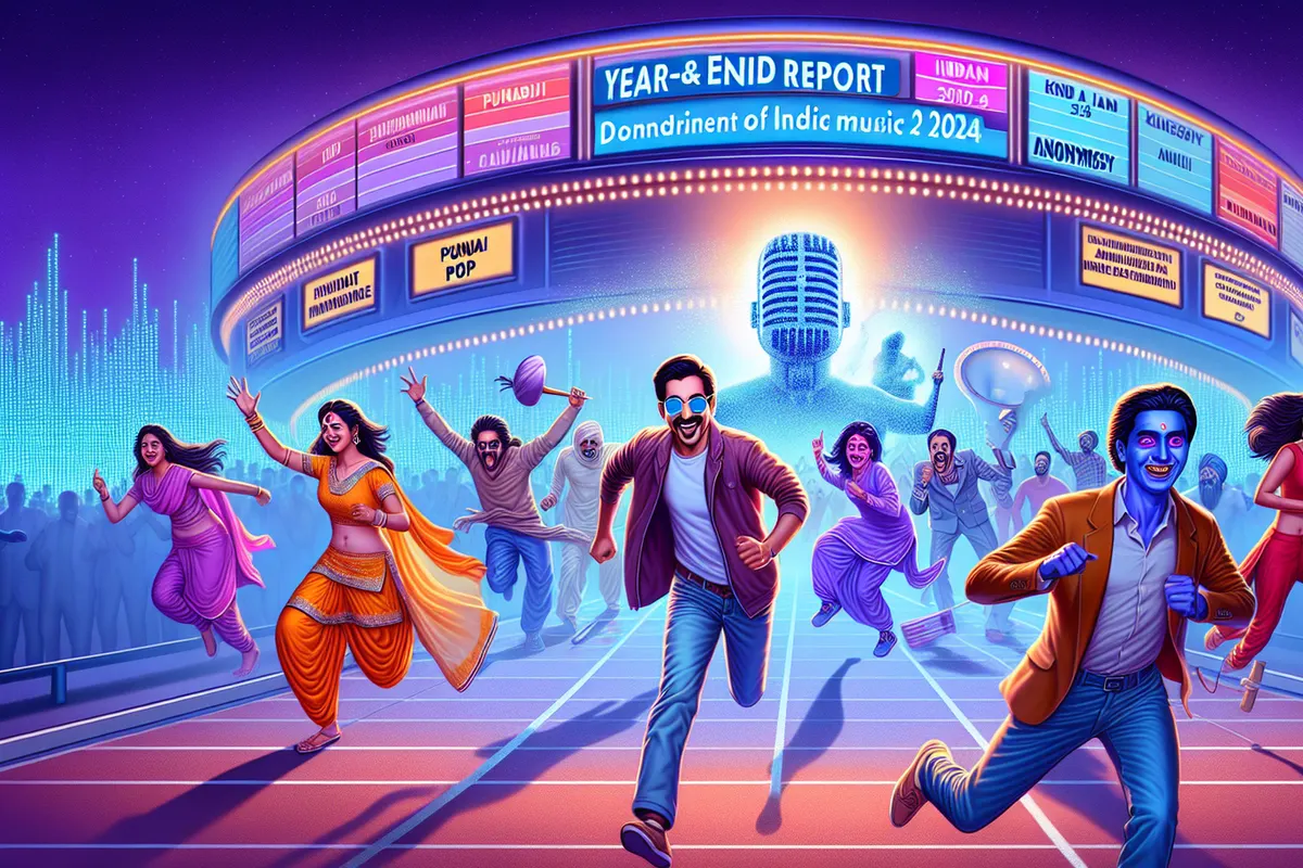 Des auditeurs indiens consultent leurs bilans musicaux et podcasts de fin d’année sur smartphones.