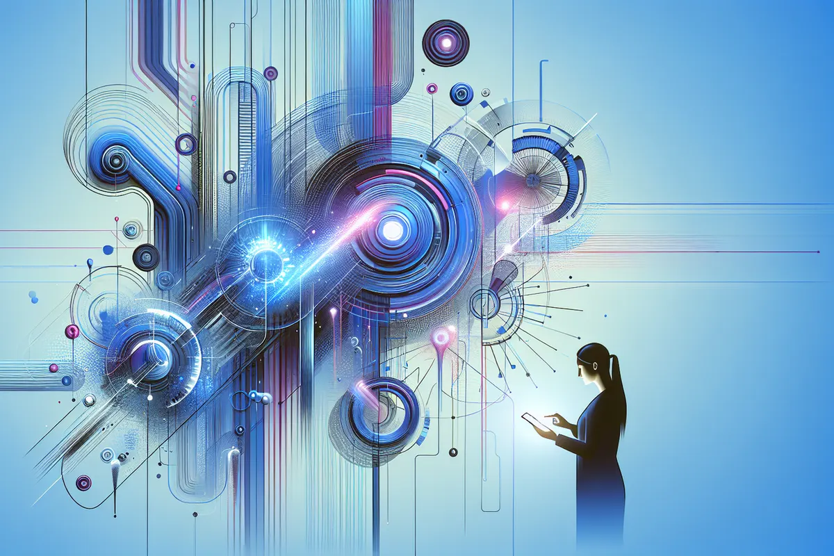 Une équipe collabore sur des documents, tableaux et visuels réunis dans une interface de création.