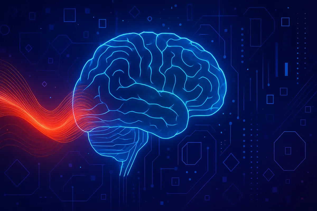 Une chercheuse compare des cartes de couleurs et de concepts face à une interface d’intelligence artificielle.