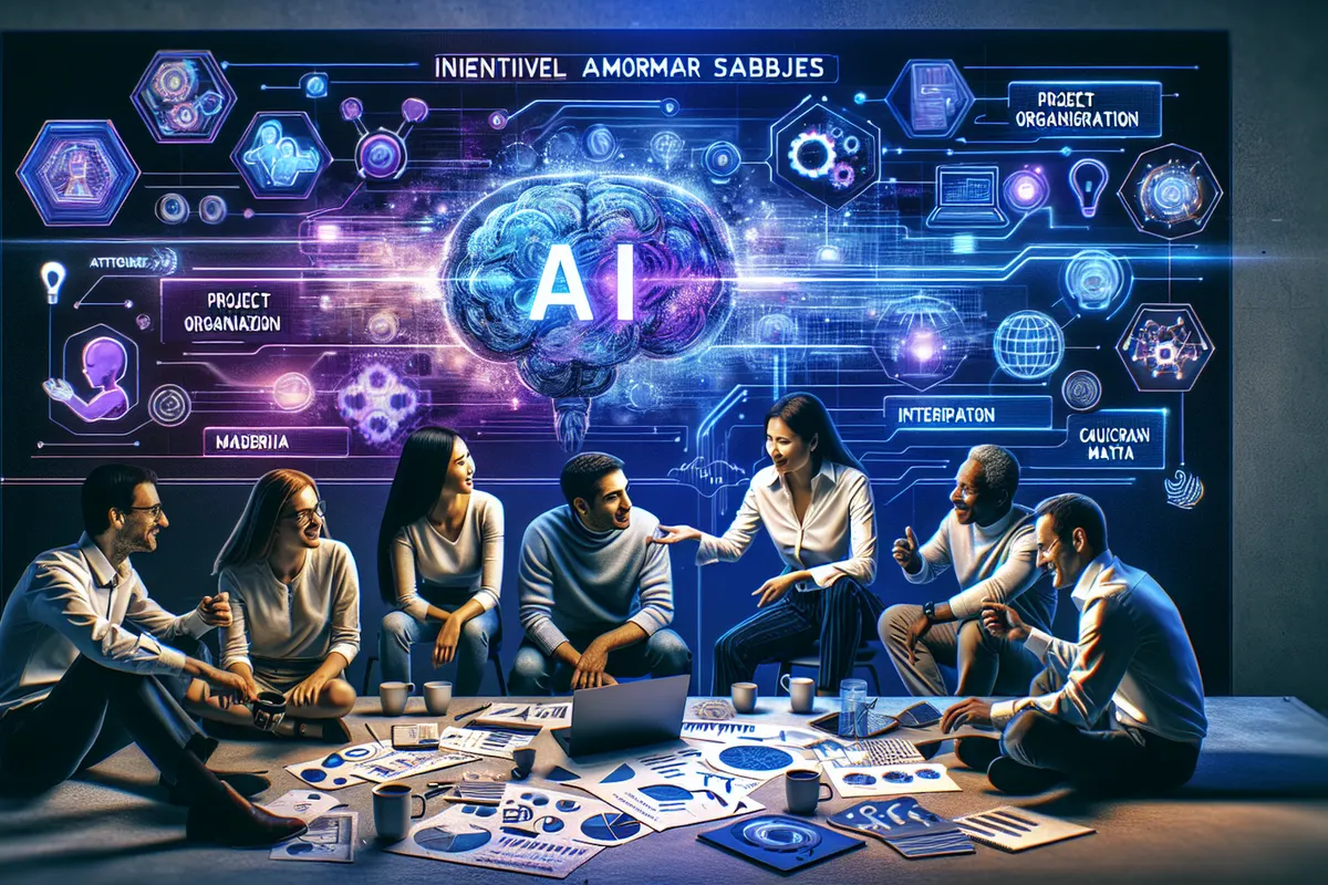 Des professionnels suivent une formation sur les usages de l’intelligence artificielle dans le digital.