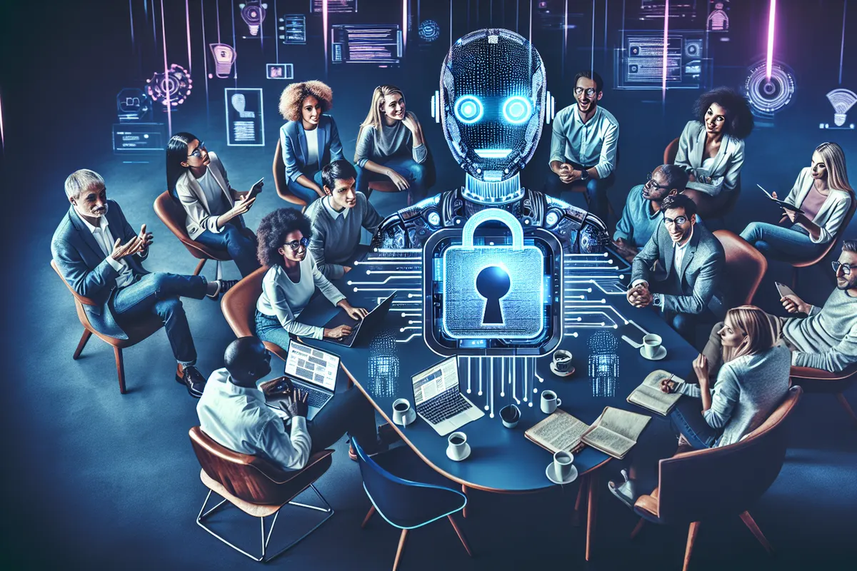Illustration de filtres de sécurité protégeant un chatbot contre des requêtes de contournement.