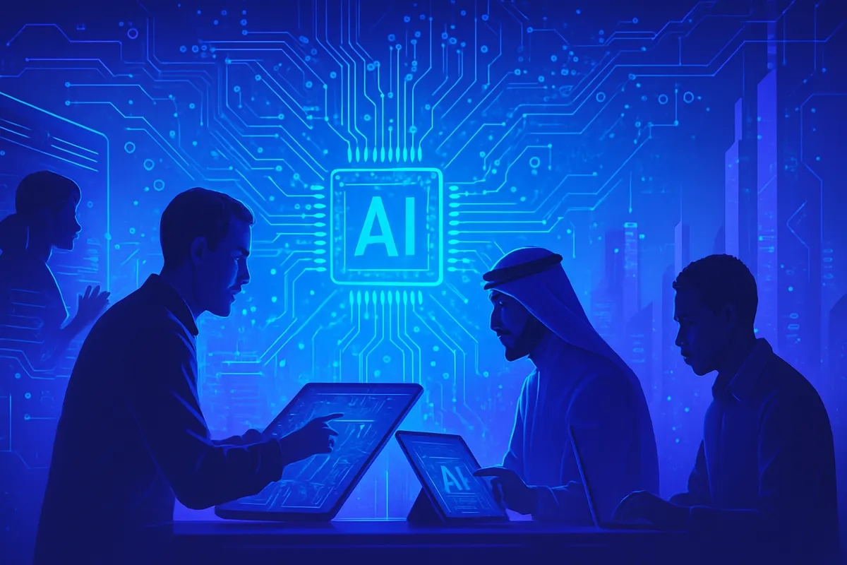 Des chercheurs de deux universités collaborent à distance sur des projets d’intelligence artificielle scientifique.