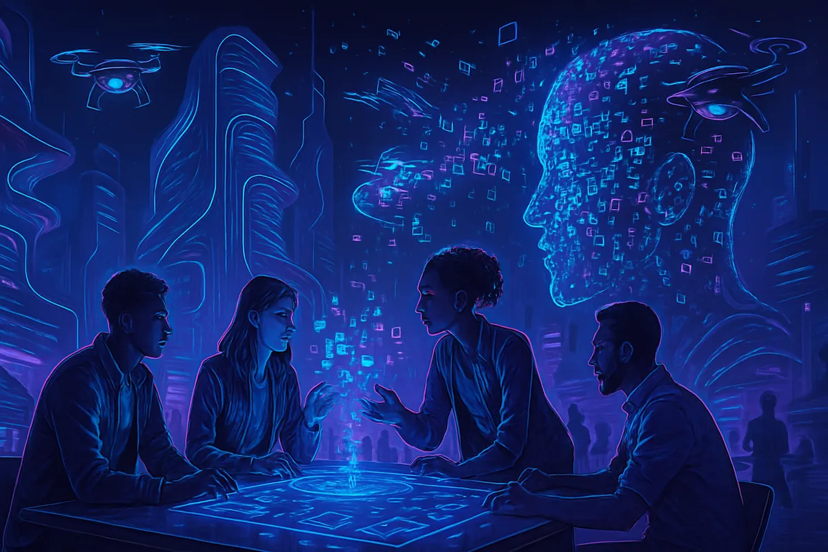 Des ingénieurs et acheteurs comparent des outils d’intelligence artificielle avant un test en entreprise.