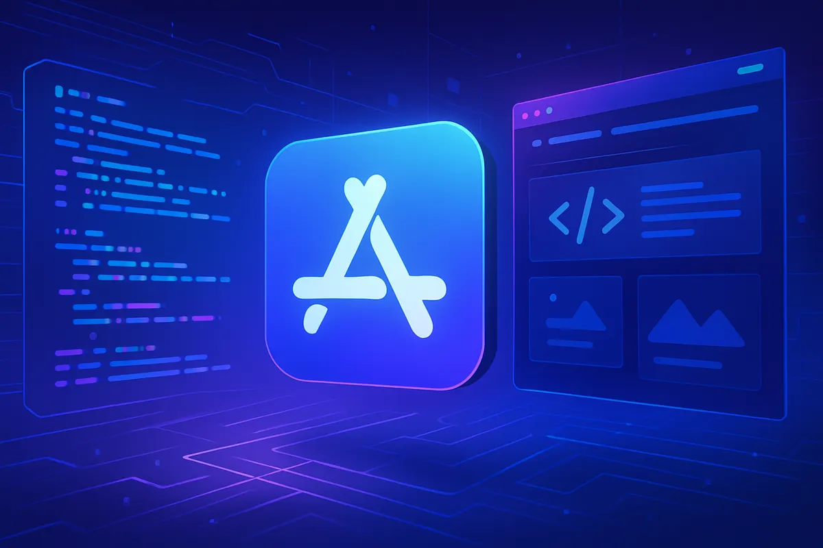 Un développeur consulte un assistant de code sur ordinateur et smartphone pour analyser un projet logiciel.