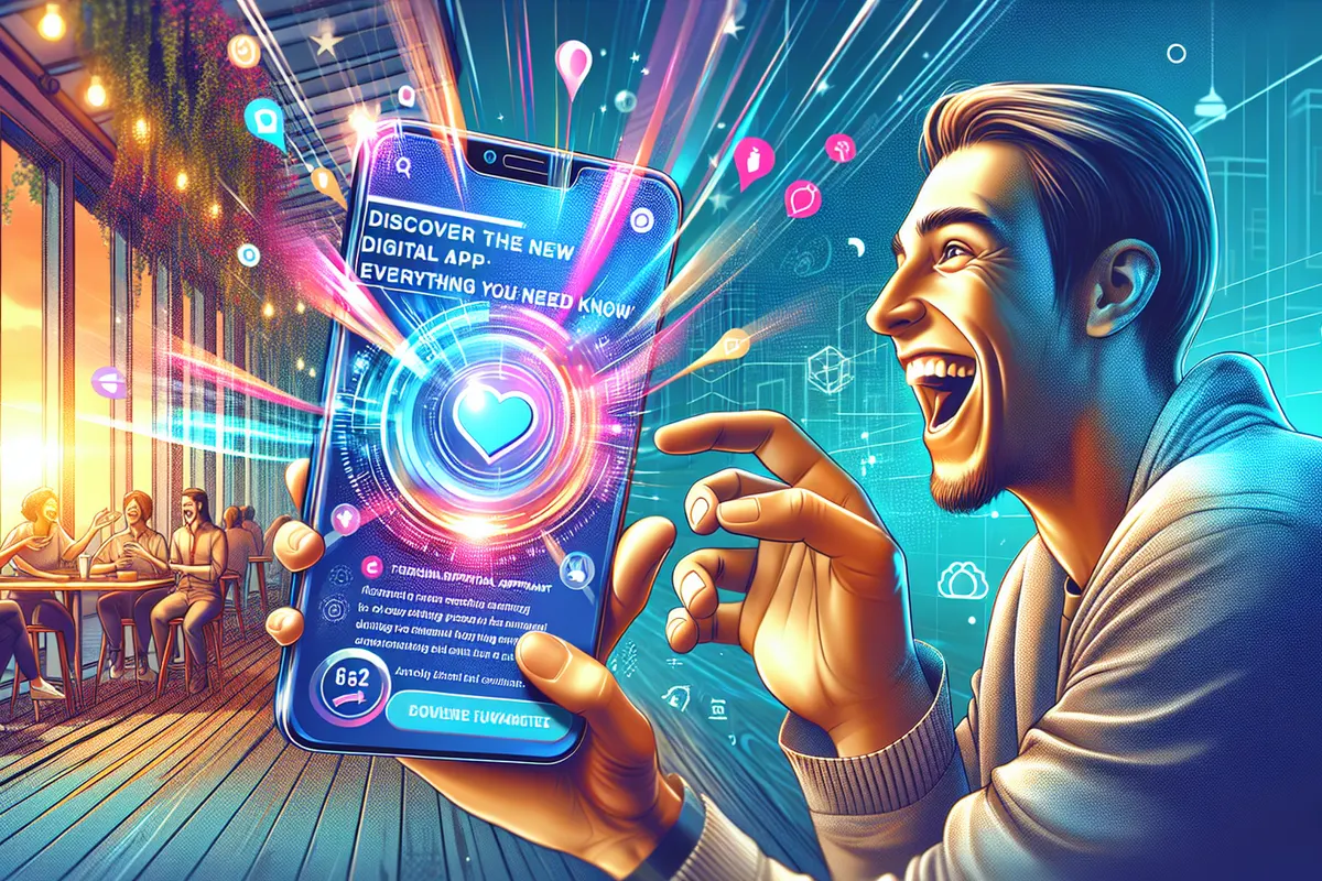 Une personne utilise un assistant IA vocal sur iPhone tout en montrant une photographie à analyser.