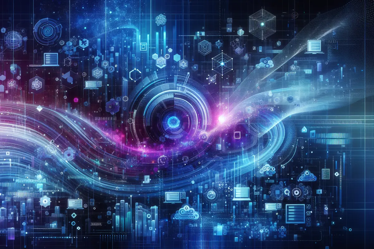 Ingénieure observant sur plusieurs écrans une simulation scientifique calculée en parallèle