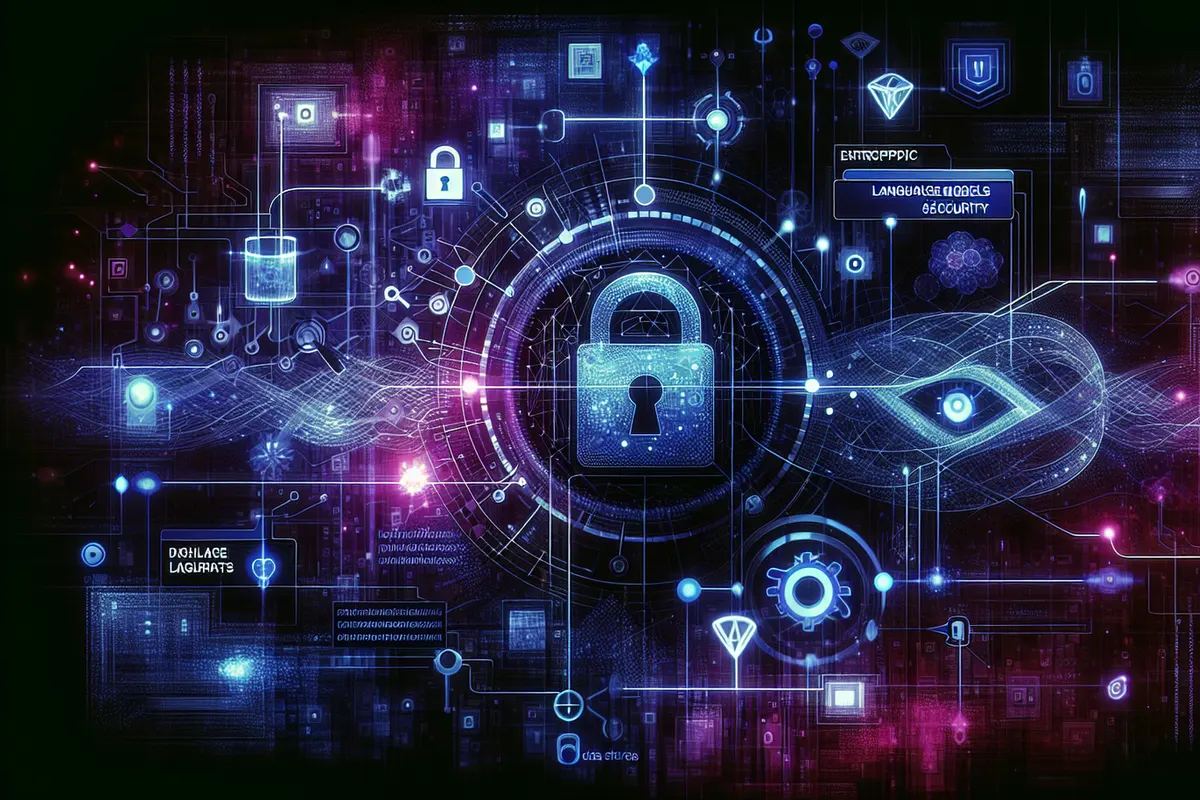 Chercheur analysant le flux d’information d’un modèle de langage sur des données chiffrées.