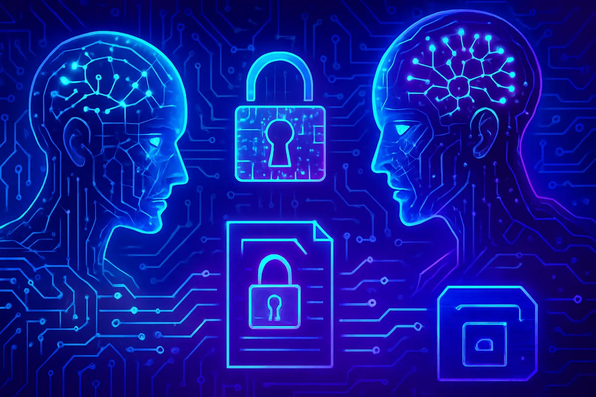 Un analyste en cybersécurité surveille des accès anormaux à des fichiers sur plusieurs écrans.
