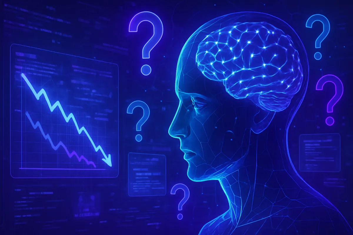 Une personne compare la réponse d’un chatbot avec plusieurs sources d’information vérifiées.