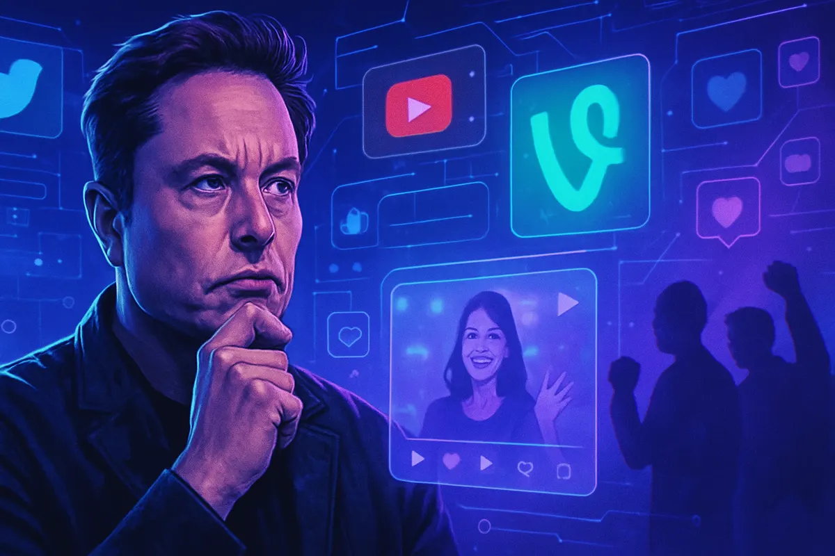 Un smartphone affiche un flux de très courtes vidéos créées avec l’aide de l’intelligence artificielle.