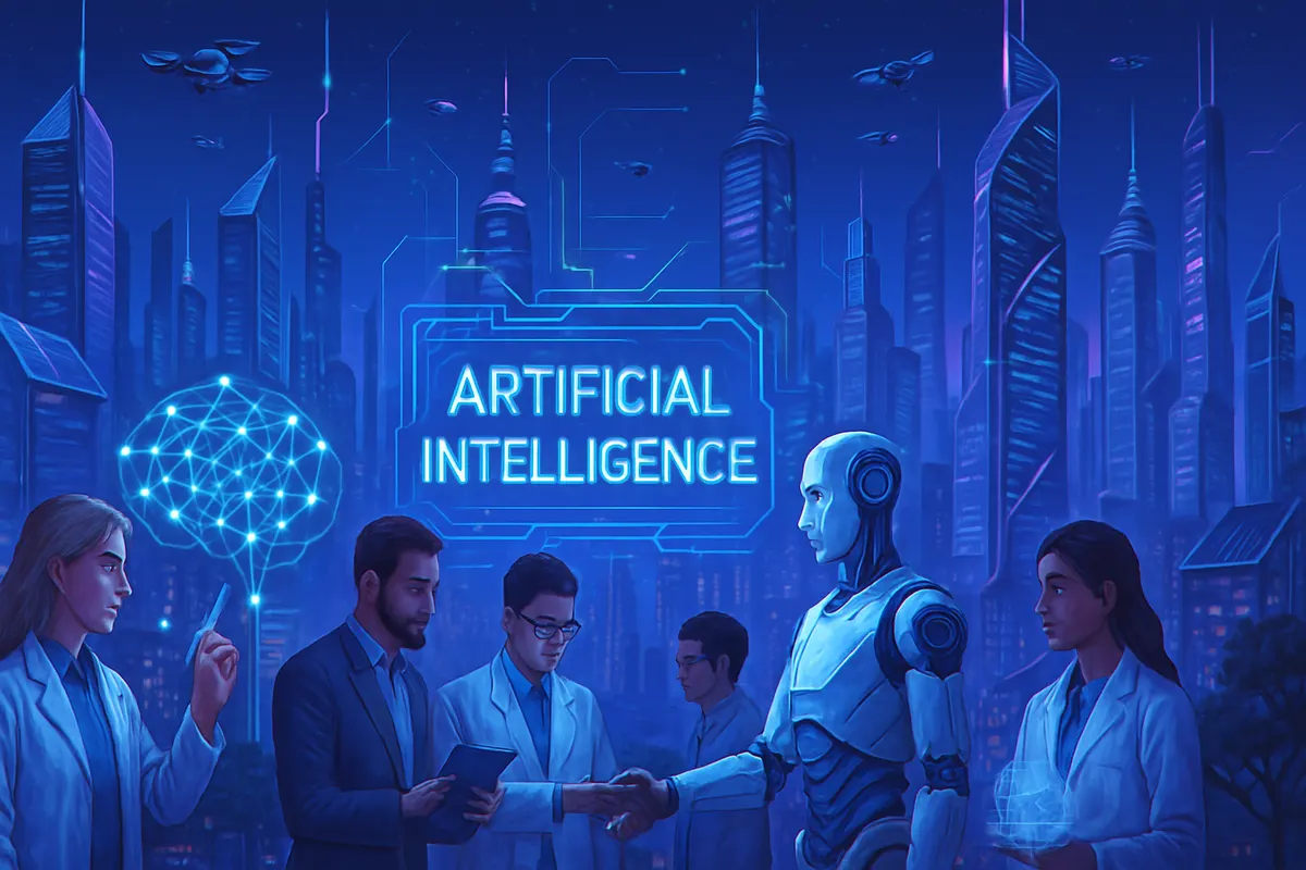 Rangées de serveurs et de processeurs illustrant les investissements mondiaux dans les infrastructures d’intelligence artificielle.