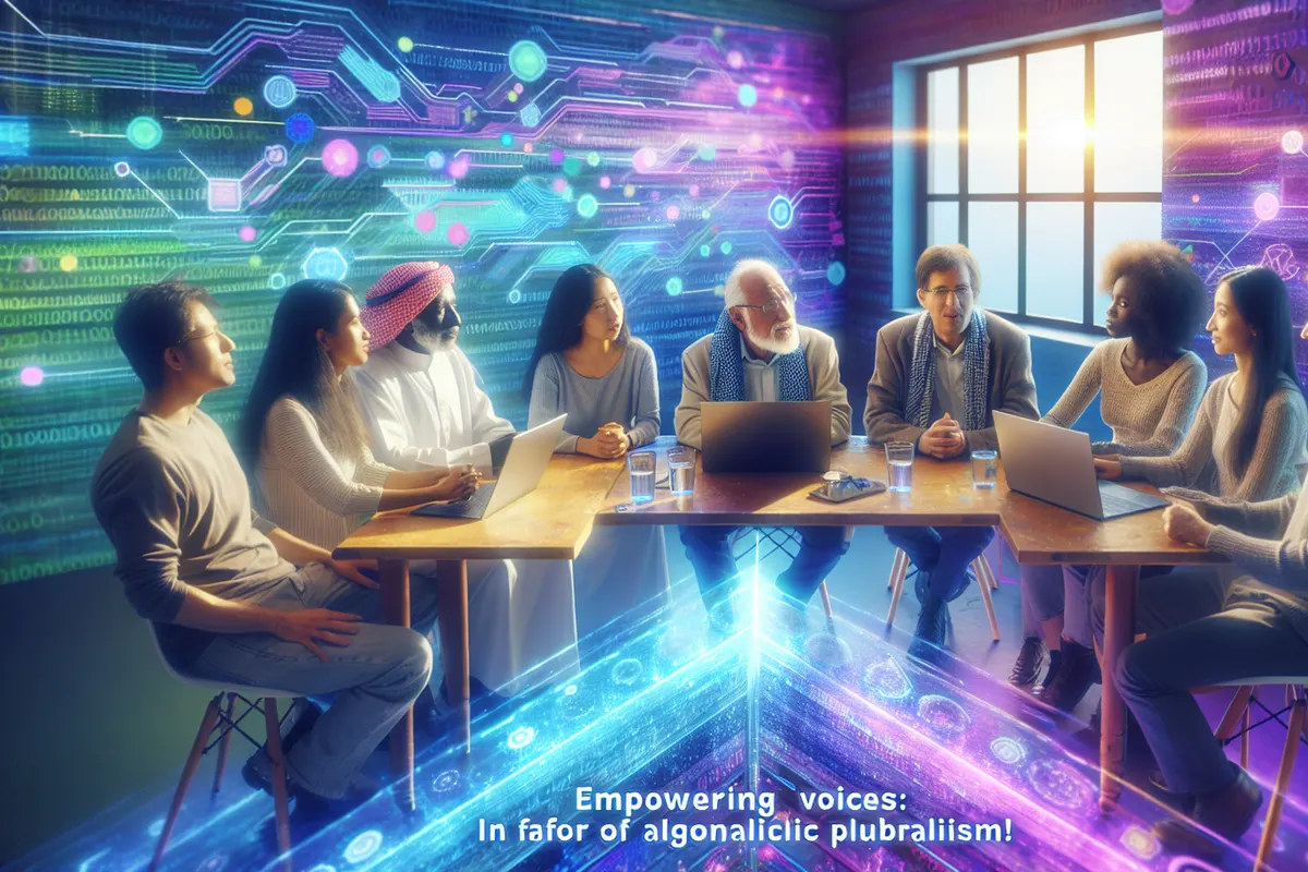 Plusieurs écrans affichant des fils d’information variés pour illustrer le pluralisme algorithmique.