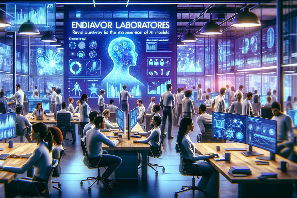 Une ingénieure examine une carte de dépendances logicielles et des tests de modèle d’IA sur écran.