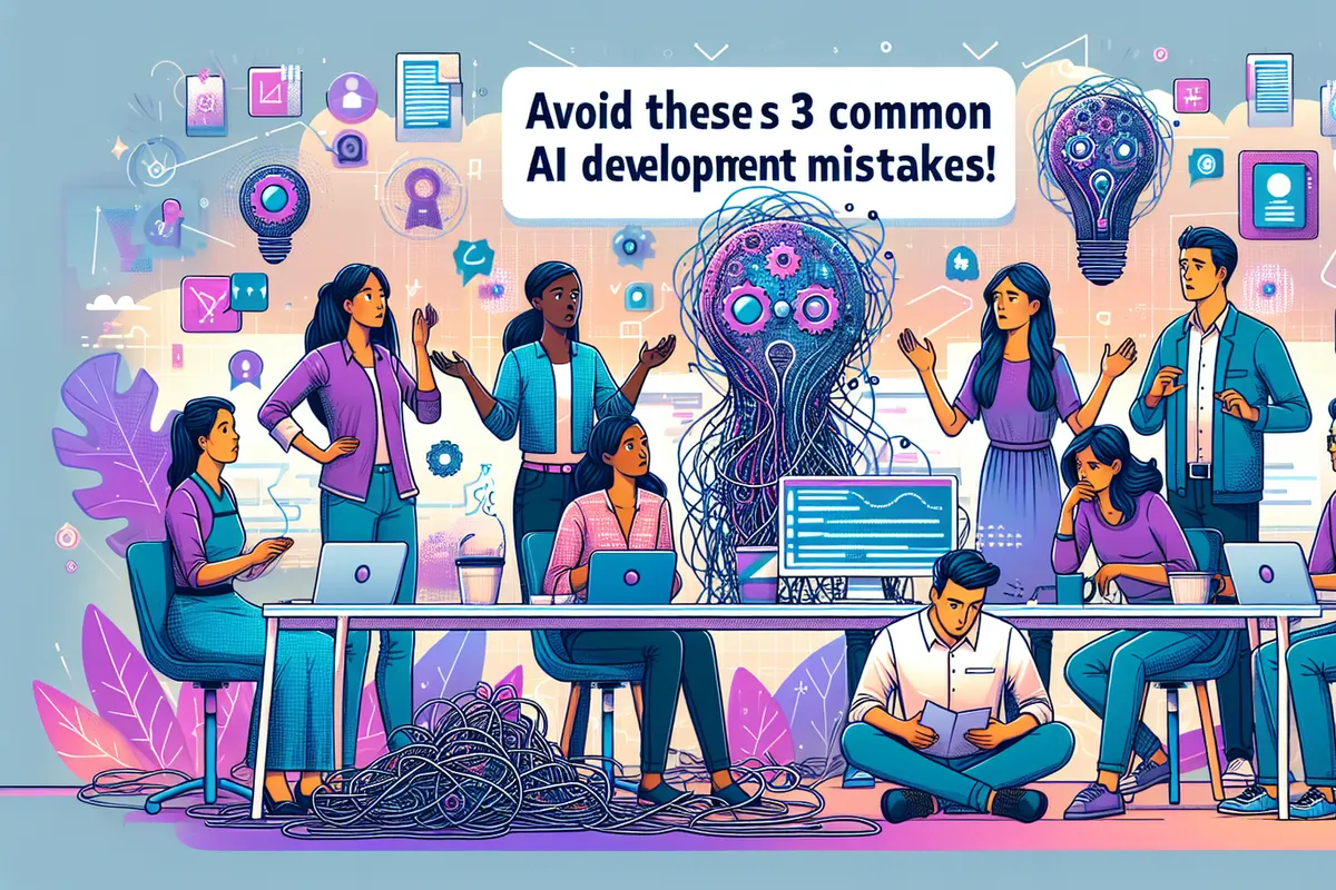 Une équipe de startup réévalue la stratégie de son outil d’intelligence artificielle autour d’une table de travail.