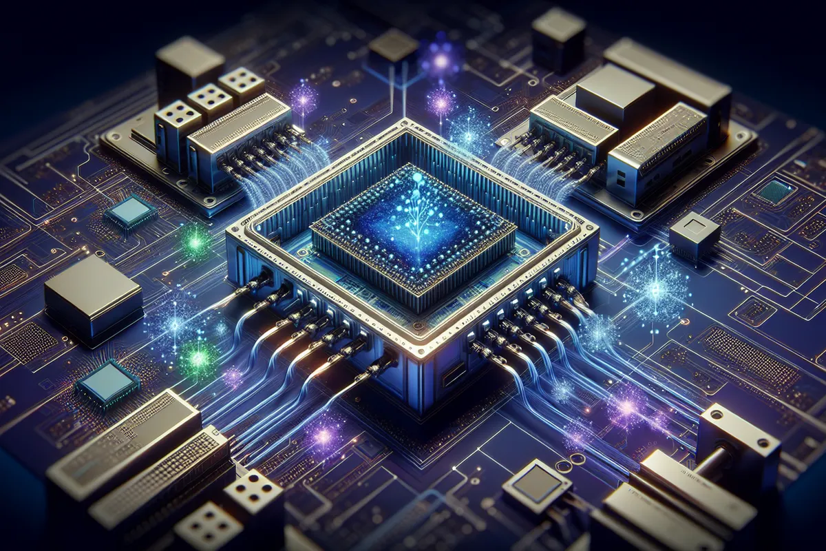 Puce photonique sur silicium intégrée à un module de calcul pour centre de données d’IA