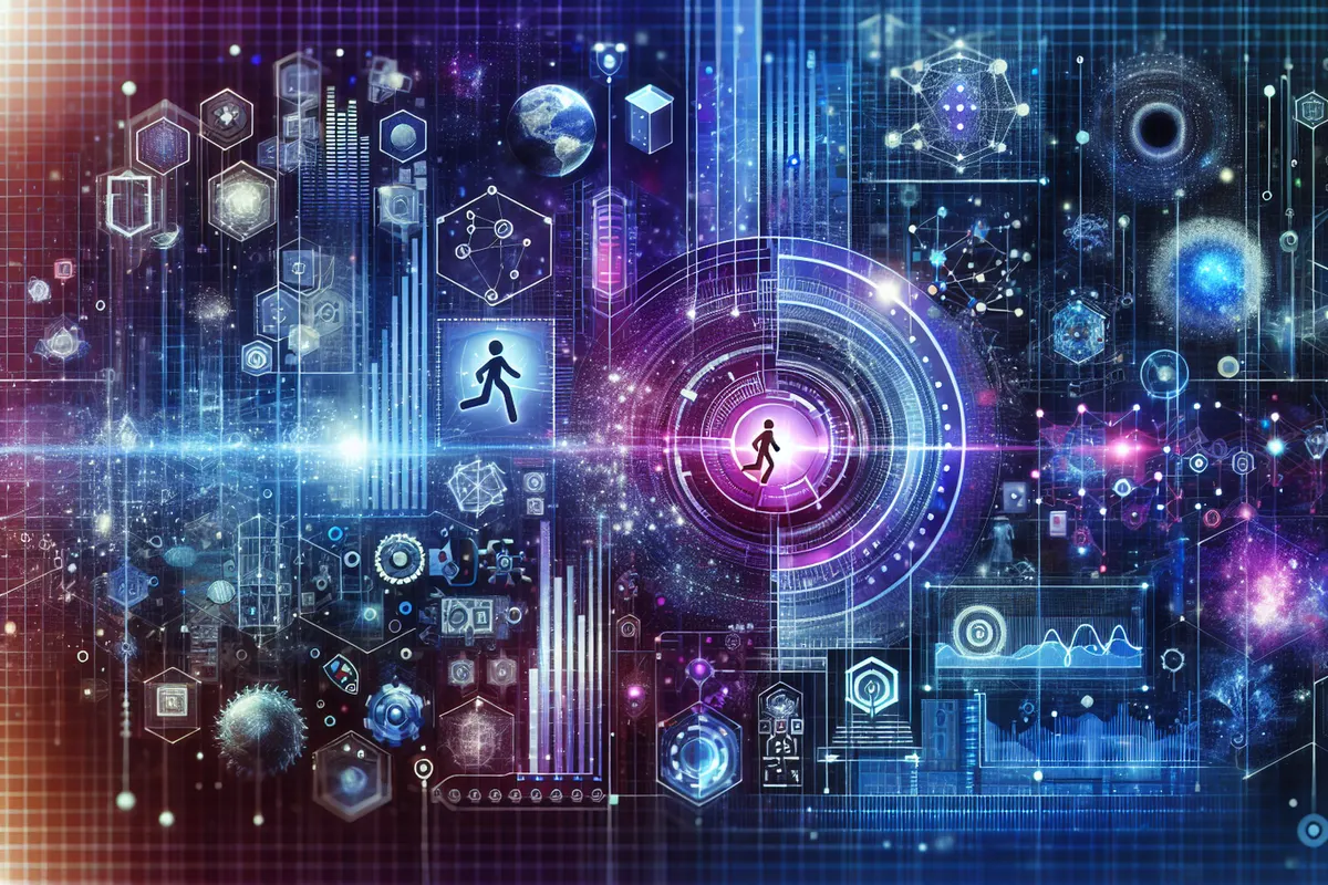 Une personne vérifie un rapport de recherche assistée par IA parmi des documents et sources web.