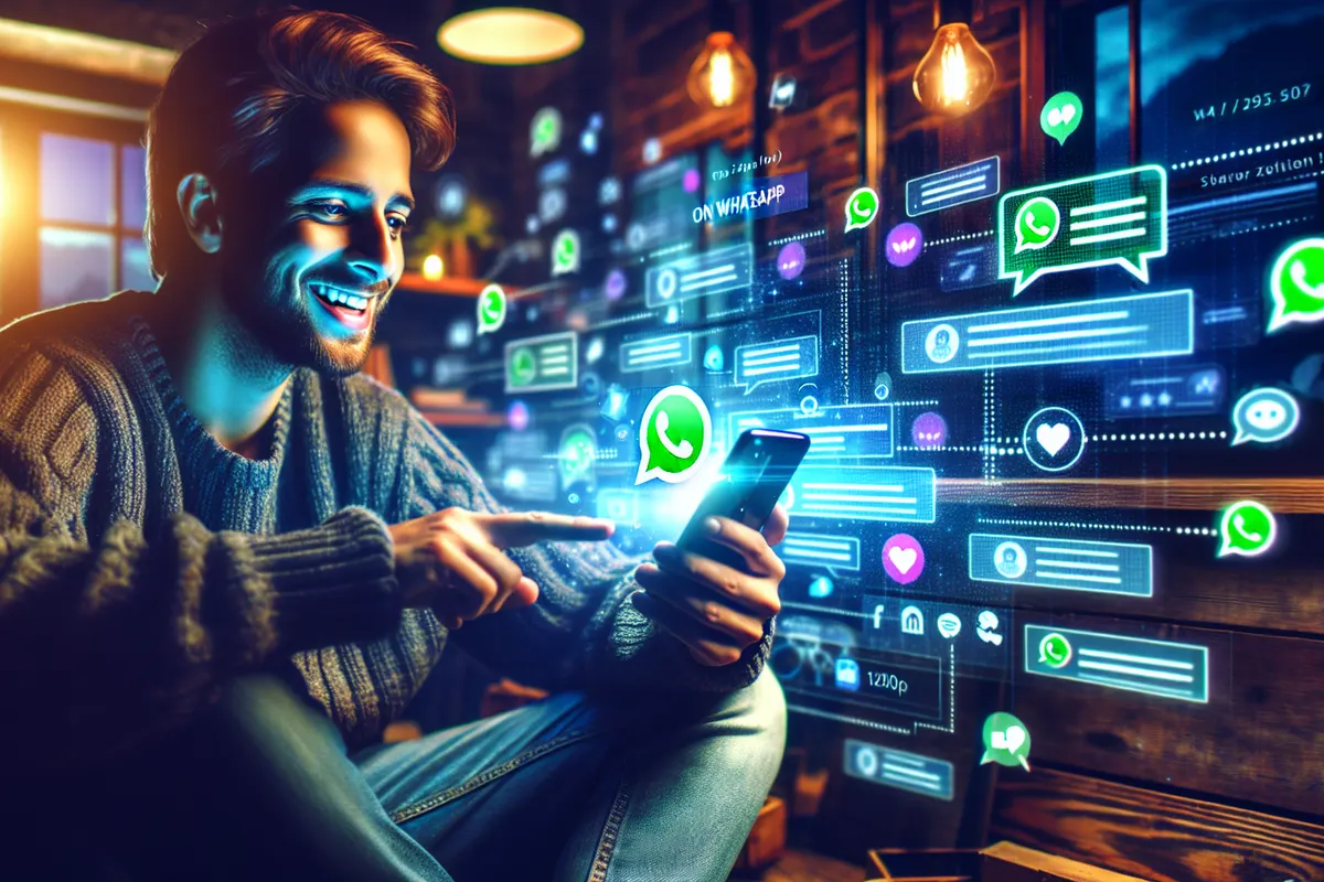 Une personne envoie une photo de plat et un message vocal à un assistant IA depuis son smartphone.