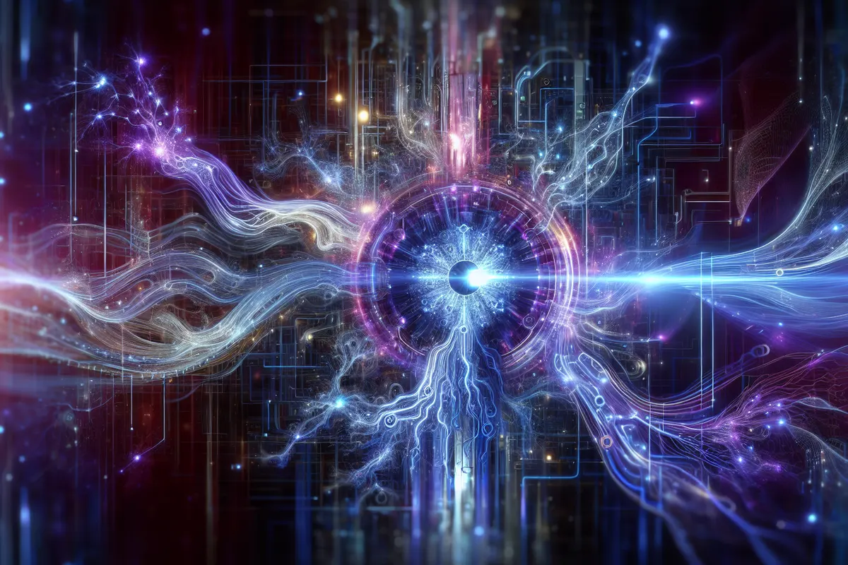 Une chercheuse analyse des équations, du code et des documents multimédias avec une IA multimodale.