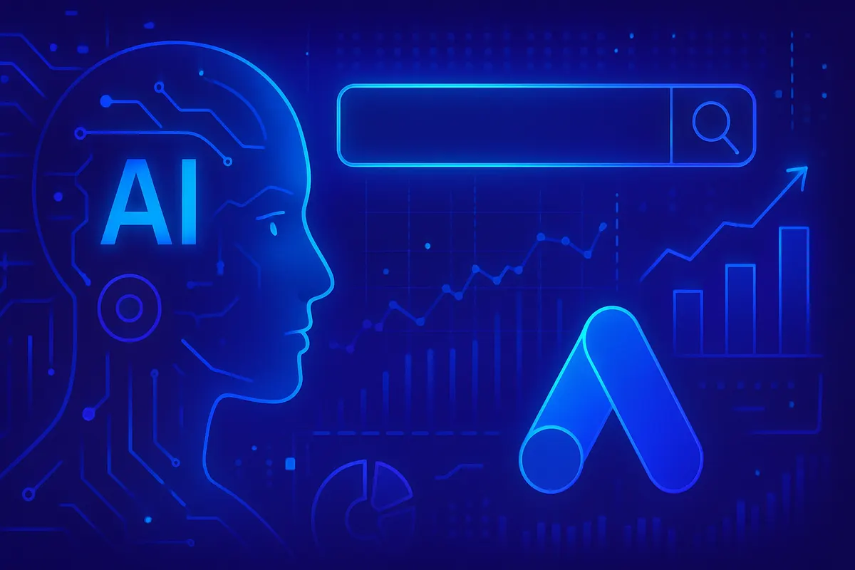 Professionnel analysant les requêtes, annonces et conversions d’une campagne publicitaire automatisée.