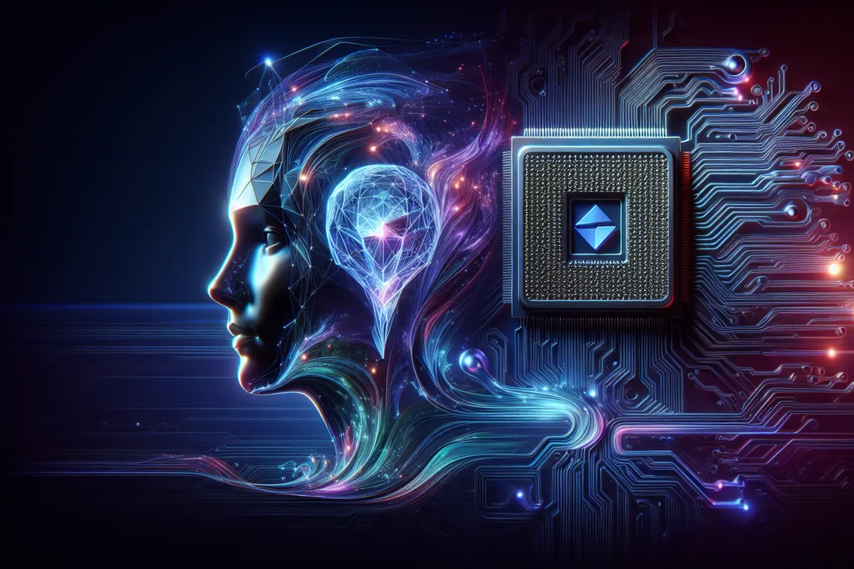 Développeur utilisant un modèle d’IA multimodal sur une station de travail équipée d’un seul GPU.