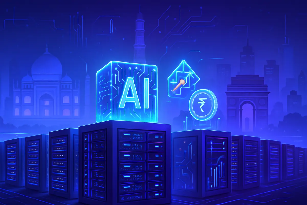 Chantier de data centers dédiés à l’intelligence artificielle dans la ville indienne de Visakhapatnam