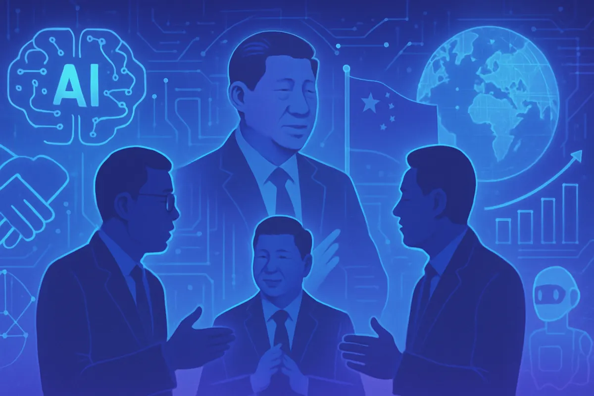 Débat international sur la gouvernance de l’intelligence artificielle lors d’une conférence à Shanghai