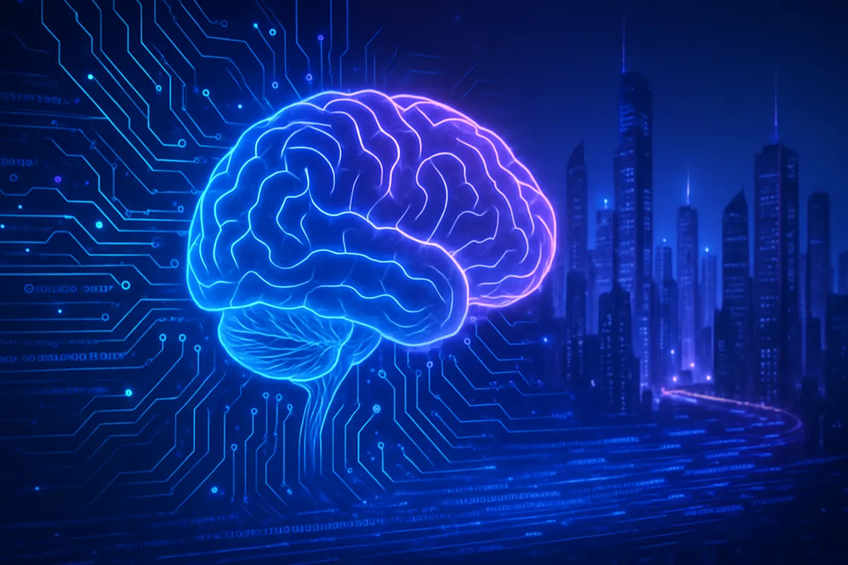 Présentation d’un nouveau modèle d’intelligence artificielle devant un public lors d’une conférence technologique.