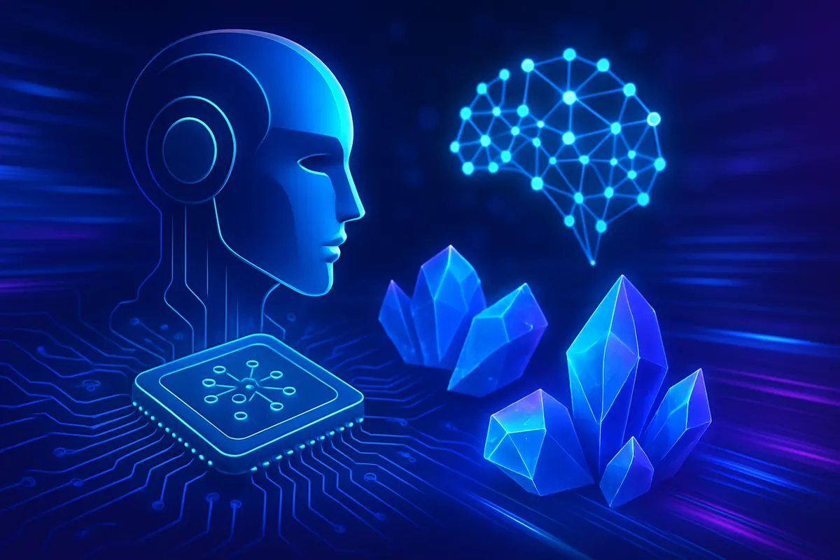Plateforme robotisée de laboratoire préparant et analysant des films minces de pérovskites.