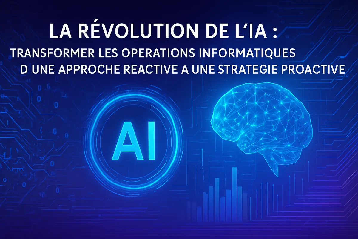 Équipe de support informatique analysant des alertes pour anticiper les incidents grâce à l’IA.
