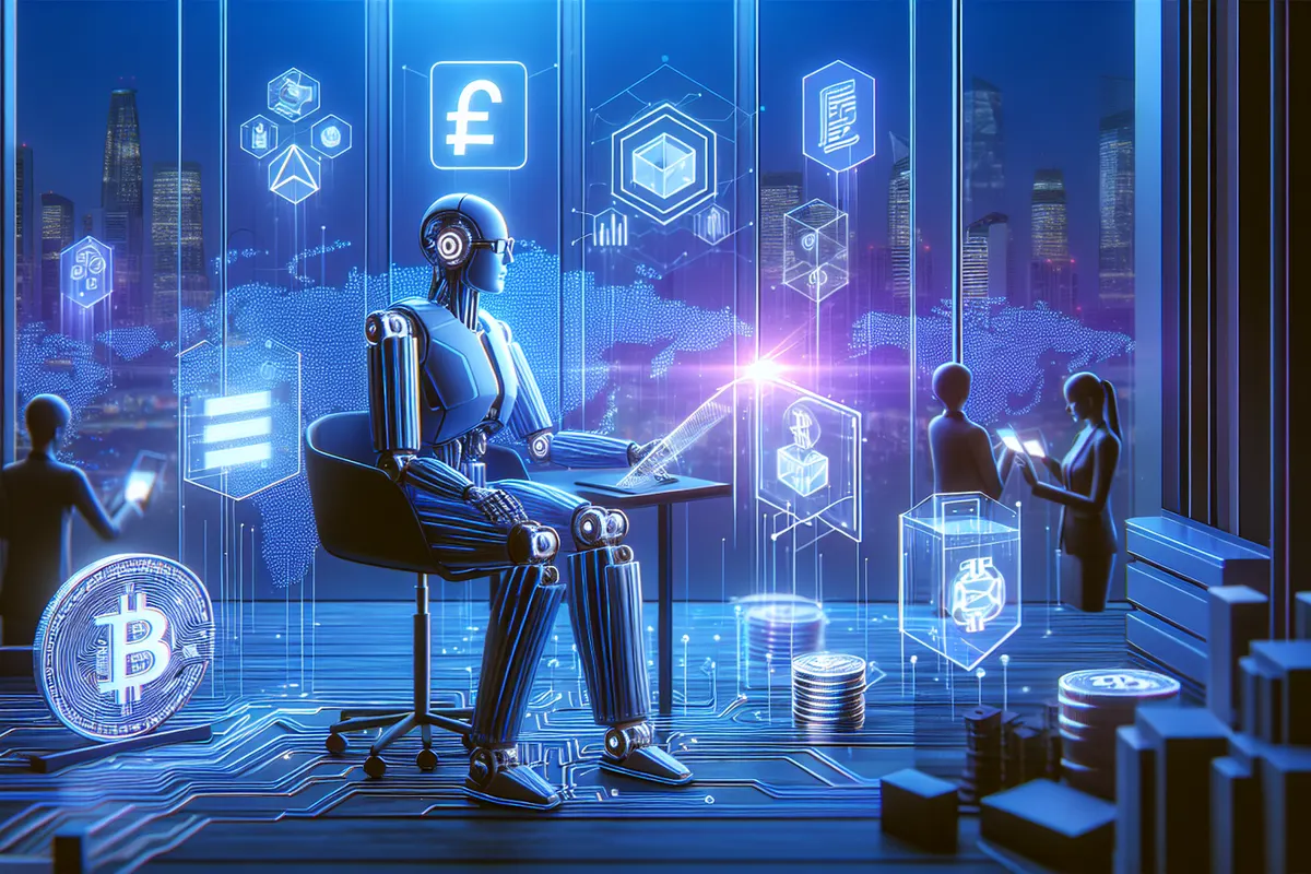 Une équipe examine un flux de travail assisté par intelligence artificielle dans un bureau.