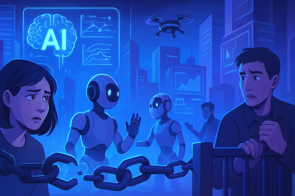 Des équipes en entreprise contrôlent des données et l’infrastructure d’un projet d’intelligence artificielle.