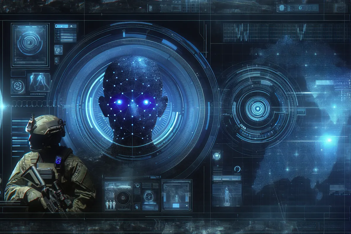 Un smartphone et un réseau de communications analysées dans un centre de surveillance militaire.