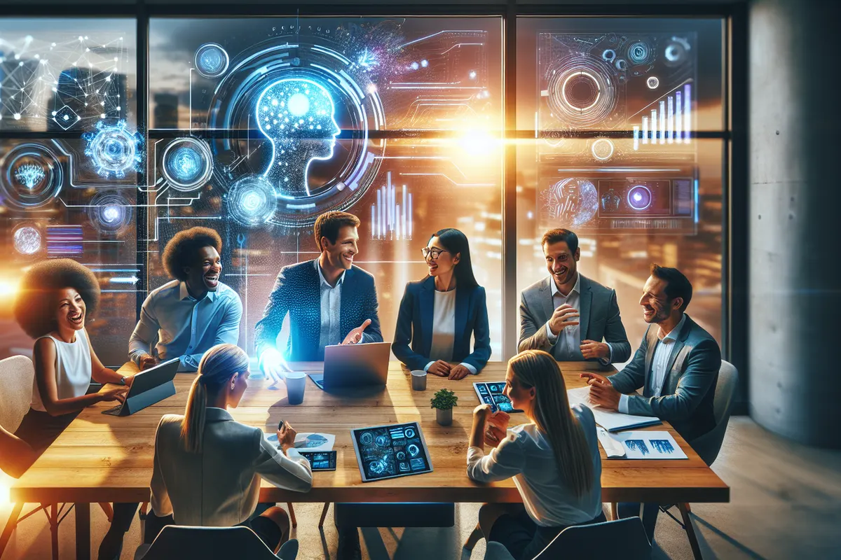 Une équipe de marque analyse des données clients, des contenus marketing et des prévisions de stocks.