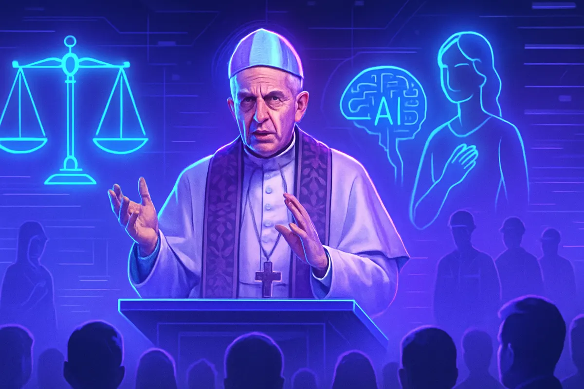 Des citoyens et professionnels débattent des effets de l’intelligence artificielle sur le travail et la justice sociale.