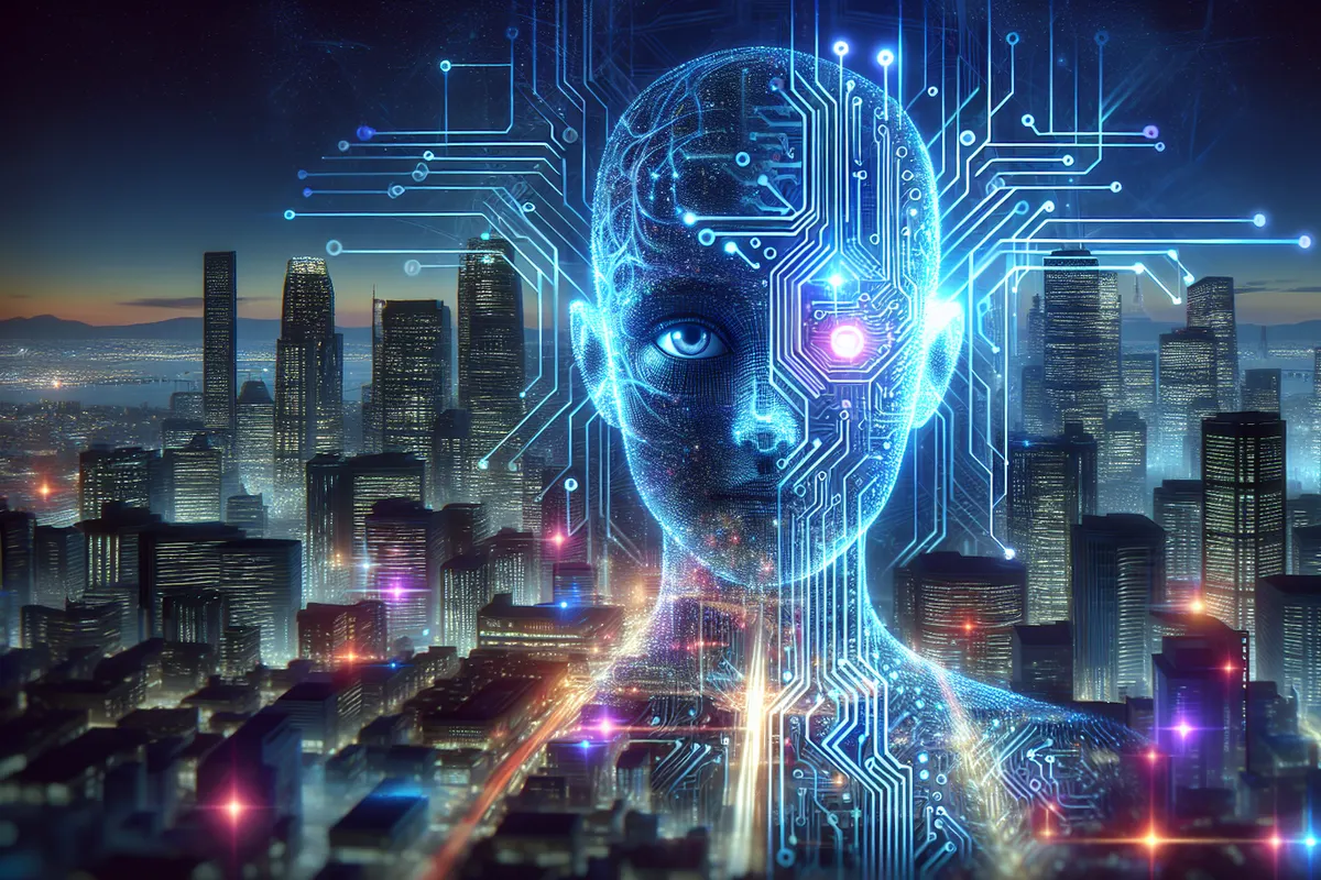 Un développeur examine du code généré par une IA sur plusieurs écrans dans un espace de travail.