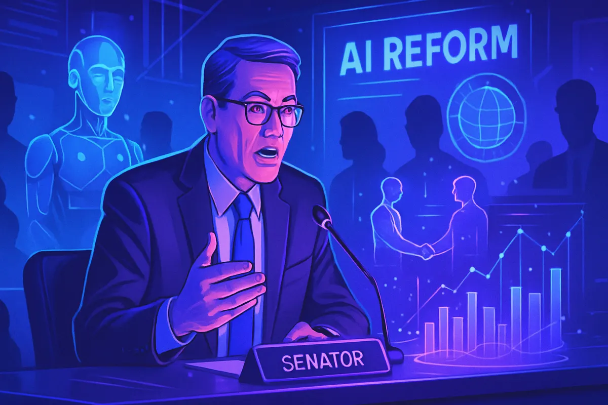 Des élus débattent en commission de l’encadrement de l’intelligence artificielle au Colorado.