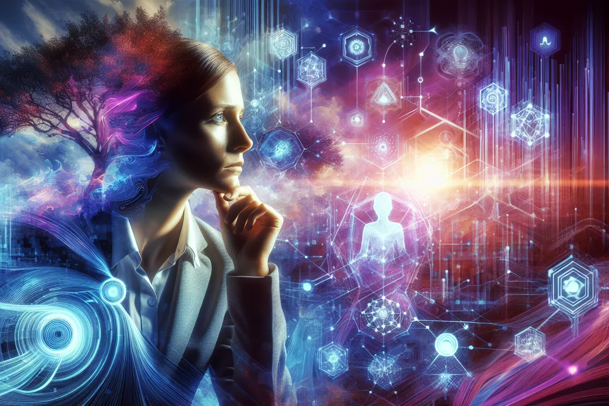 Journaliste vérifiant la provenance d’une image numérique sur deux écrans dans une salle de rédaction.