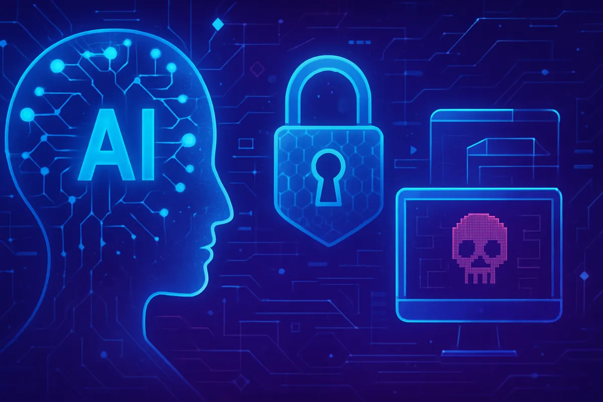 Équipe de cybersécurité surveillant les accès d’un assistant IA connecté aux données de l’entreprise